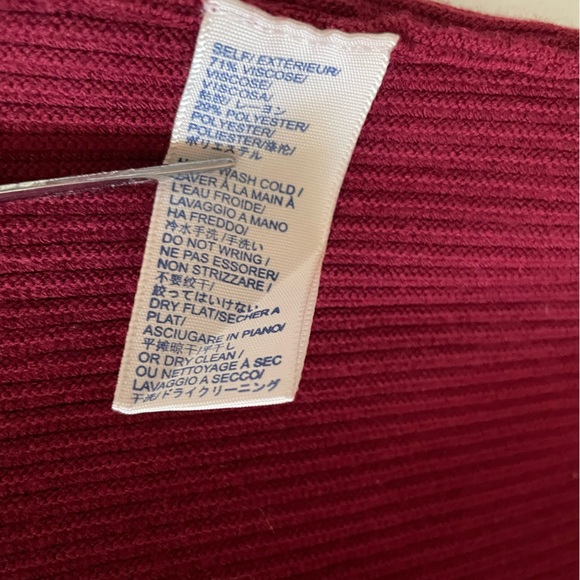 Rebecca Minkoff Magri in Wine Ribbed Knit Cutout Zip Back Dress - Size Large - Picture 8 of 13